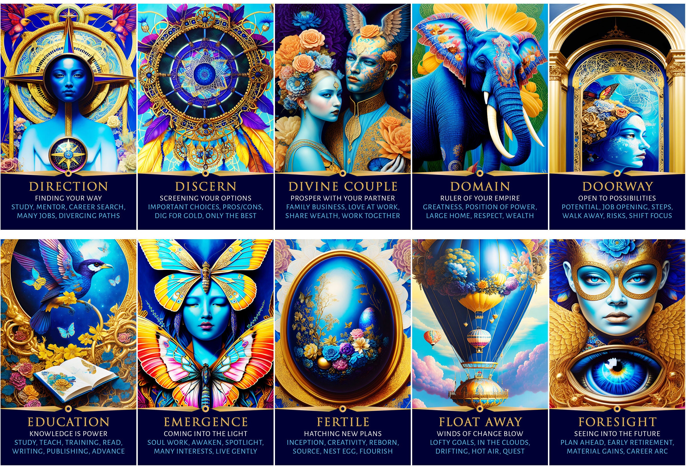 Manifest Success Tarot Cards - Indigo Goddess Oracle