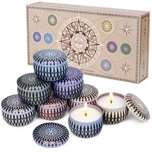 8 Pointed Star Scented Candles: Aromatherapy Gift Set