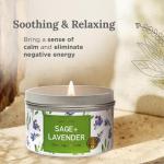Tarot Energy Cleansing Sage Candle 6oz (Sage + Lavender)