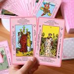 Beginner's Pink Tarot Cards Deck with Meanings and Guidebook