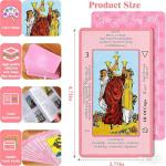 Beginner's Pink Tarot Cards Deck with Meanings and Guidebook