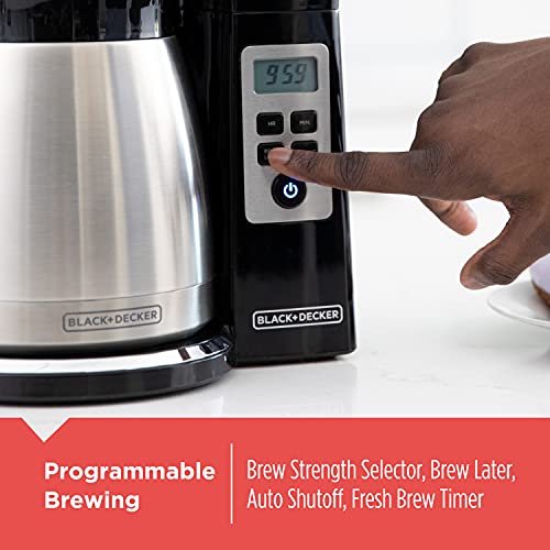 12 Cup Black Drip Coffee Maker by BLACK+DECKER
