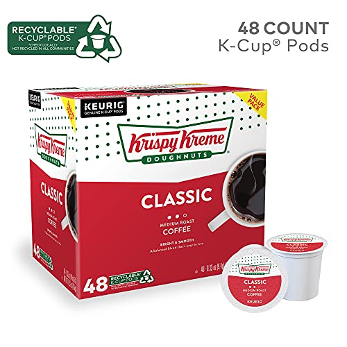 Krispy Kreme Classic Keurig K-Cup Pods, Medium Roast (48 Pack)