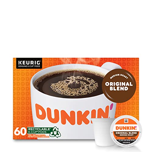 Dunkin' Original Blend Coffee, 60 K-Cup Pods