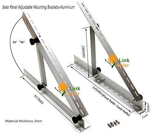 Adjustable Solar Panel Mounting Brackets - Heavy Duty