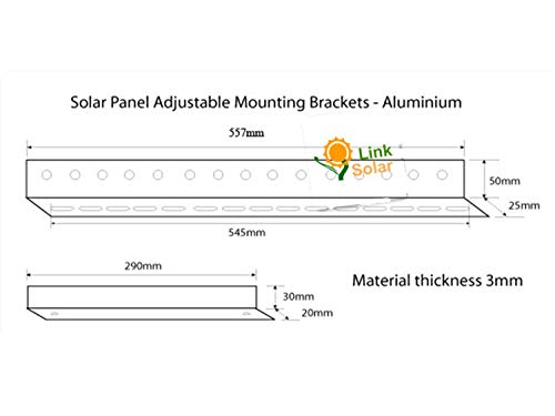 Adjustable Solar Panel Mounting Brackets - Heavy Duty
