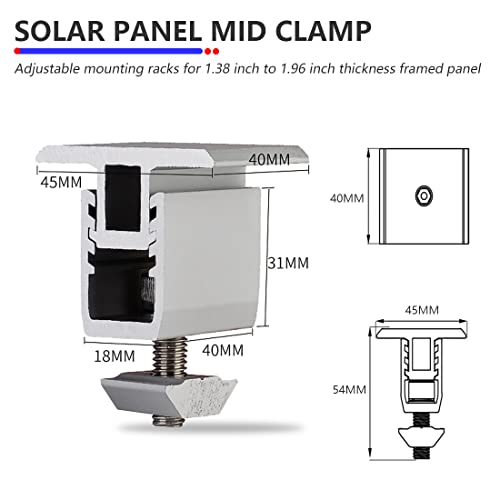 Adjustable Solar Panel Mounting Kit (4pcs)