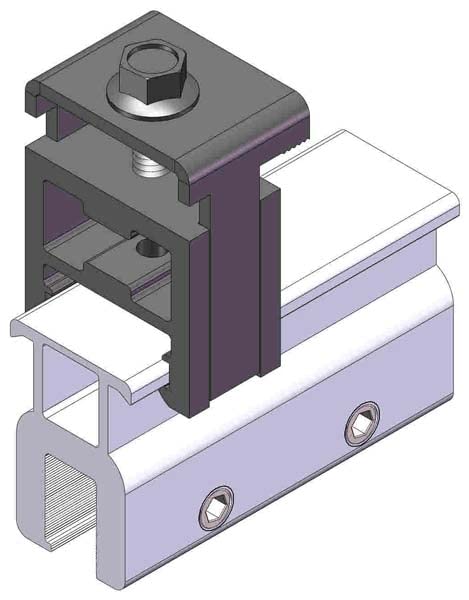 12 End Clamp Mounting Kits for Standing Seam Roofs