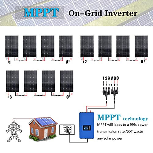 1200W Monocrystalline Solar Grid Tie Kit
