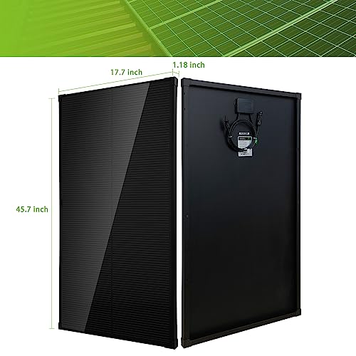 100W Monocrystalline Solar Panel Kit + Charge Controller & Mounting