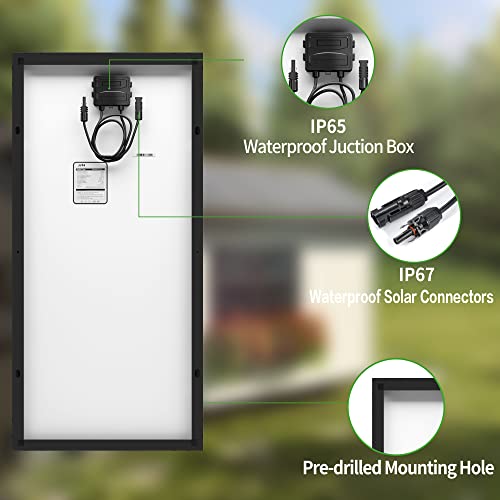 9BB Monocrystalline Solar Panels - 100W Efficiency Module