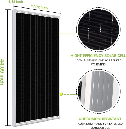 200W Solar Panel Kit with Inverter, Battery & Controller