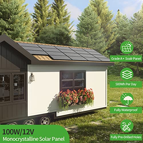 9BB Monocrystalline Solar Panels - 100W Efficiency Module