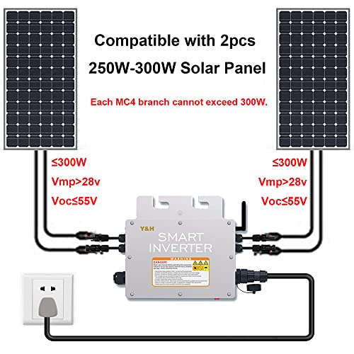 600W Grid Tie Inverter w/ WiFi & MPPT