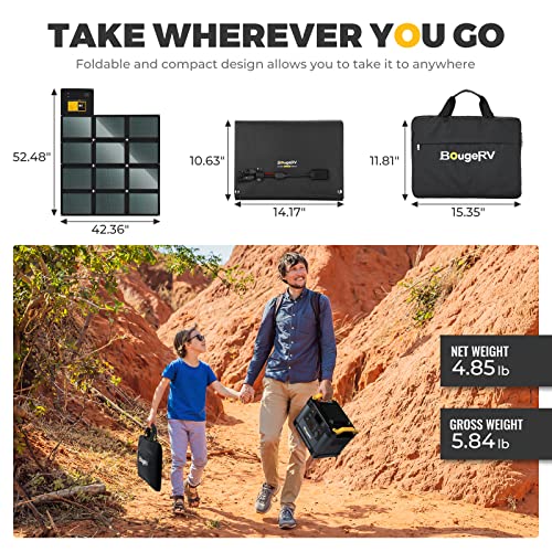 BougeRV Foldable Solar Panel with Carry Bag