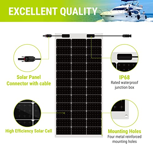 100W Flexible Monocrystalline Solar Panel