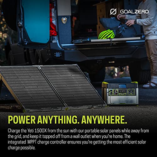 Portable Solar Power Kit with 1500X Battery