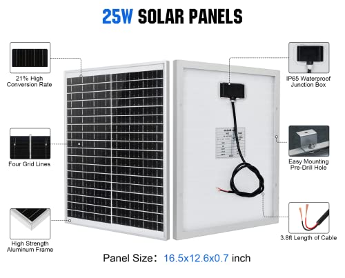 Monocrystalline 12V Solar Panel for Off-Grid Applications