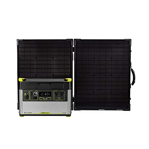 Portable Solar Power Kit with 1500X Battery