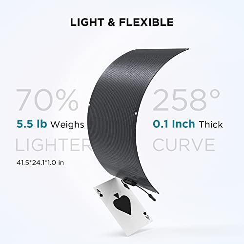 Flexible 100W Solar Panel with High Efficiency Modules