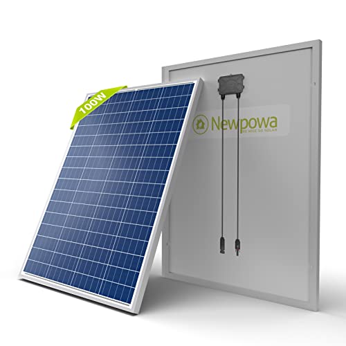 100W 12V Polycrystalline Solar Panel for RV/Boat/Off-Grid