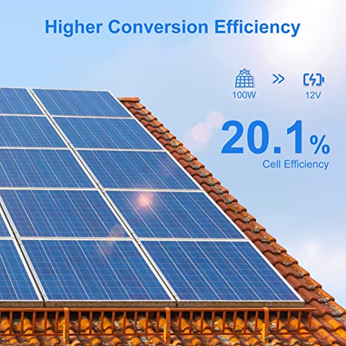100W 12V Solar Panel for Off-Grid Use