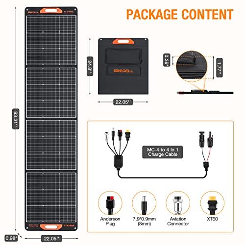 Portable 200W Solar Panel Kit for Off-Grid Living