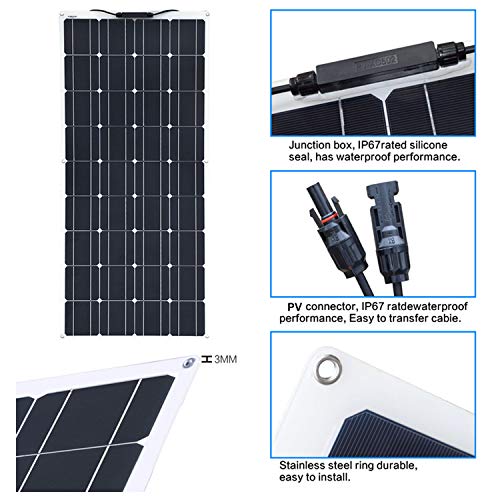 100W Flex Solar Panel Kit + Charge Controller