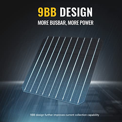 9BB Mono Solar Panel - 200W Efficiency