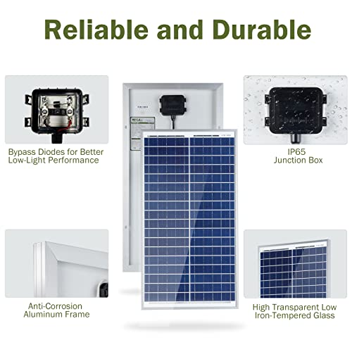 HQST 30W Polycrystalline Solar Panel