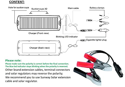 Portable Solar Panel Charger for Vehicles & Equipment