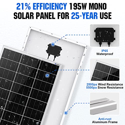 800W Hybrid Solar and Wind Power Kit