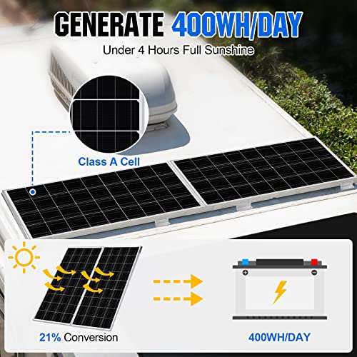 100W Monocrystalline Solar Panel for Off-Grid RV/Boat