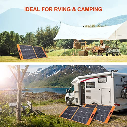 Foldable 100W Solar Panel for Off-Grid Living