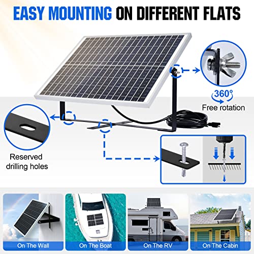 25W Off-Grid Solar Panel Kit with Accessories