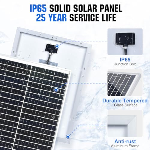 25W Off-Grid Solar Panel Kit with Accessories