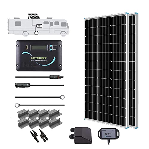 200W Monocrystalline Solar Panel Kit with Controller & Mount