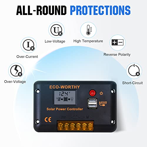 200W Solar RV Off-Grid Kit + Inverter