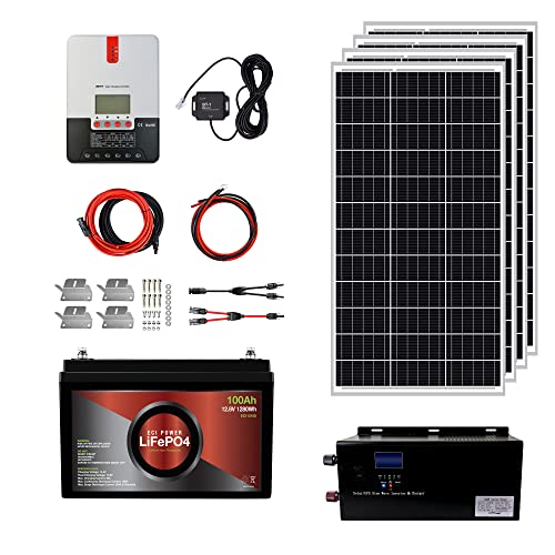 1.3KWH 12V Solar System Kit - RV, Marine