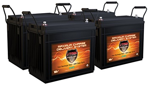 4 VMAX 12V 155ah Solar Batteries