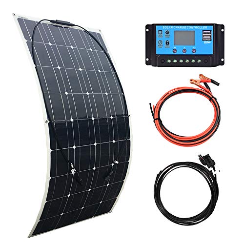 100W Flex Solar Panel Kit + Charge Controller