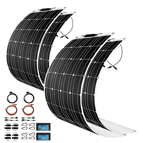 2000W Solar Kit + 2 Charge Controllers & Flexible Panels