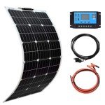 100W Monocrystalline Solar Panel with Charge Controller