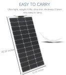 100W Monocrystalline Solar Panel with Charge Controller