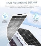 100W Monocrystalline Solar Panel with Charge Controller