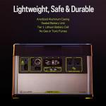 Portable Solar Power Kit with 1500X Battery