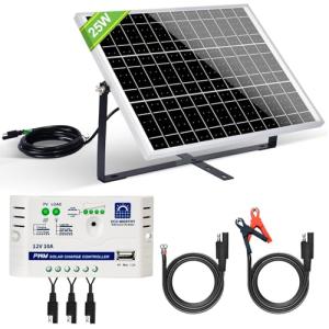 25W Off-Grid Solar Panel Kit with Accessories