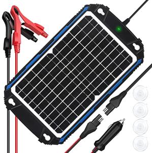 12V Waterproof Solar Battery Charger & Maintainer Pro