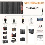 Portable 200W Solar Panel Kit for Off-Grid Living