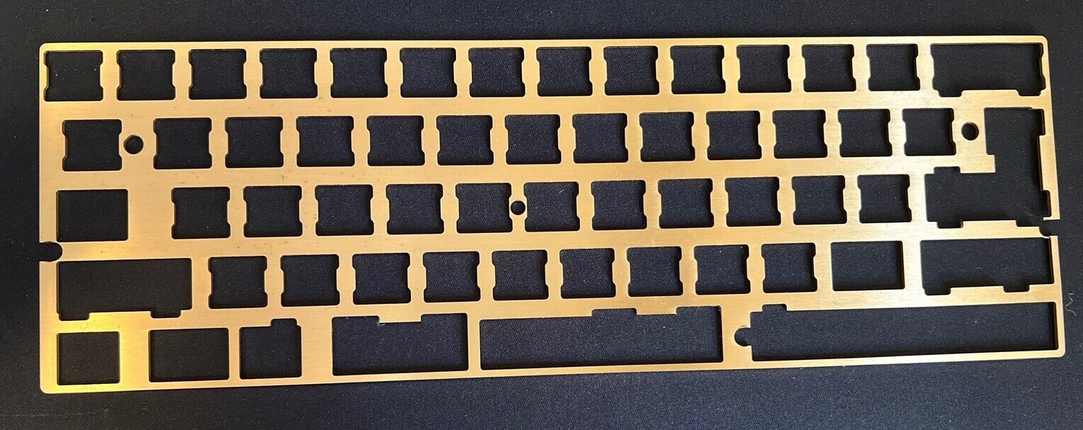 Brass Plate: 60% Keyboard by KBD Fans